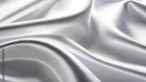 Texture of white silk fabric. Fabric background.