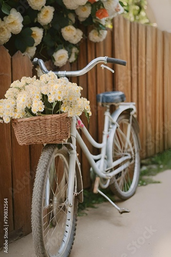 bicycle and flowers