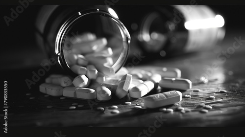 Medicine. Pillole. Dipendenza dalle droghe. photo