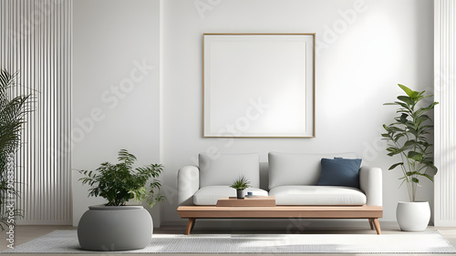 Interior decoration and set of sofa in living room and white wall
