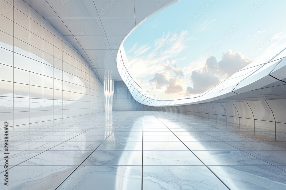 Concrete outdoor square building,Empty architectural background. Concrete outdoor square building,Empty architectural background.
