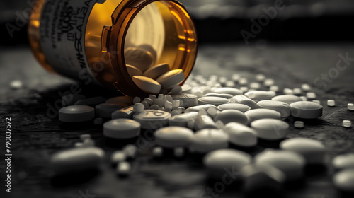 Medicine. Pillole. Dipendenza dalle droghe. photo