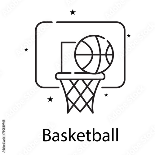Basketball Vector Icon Design