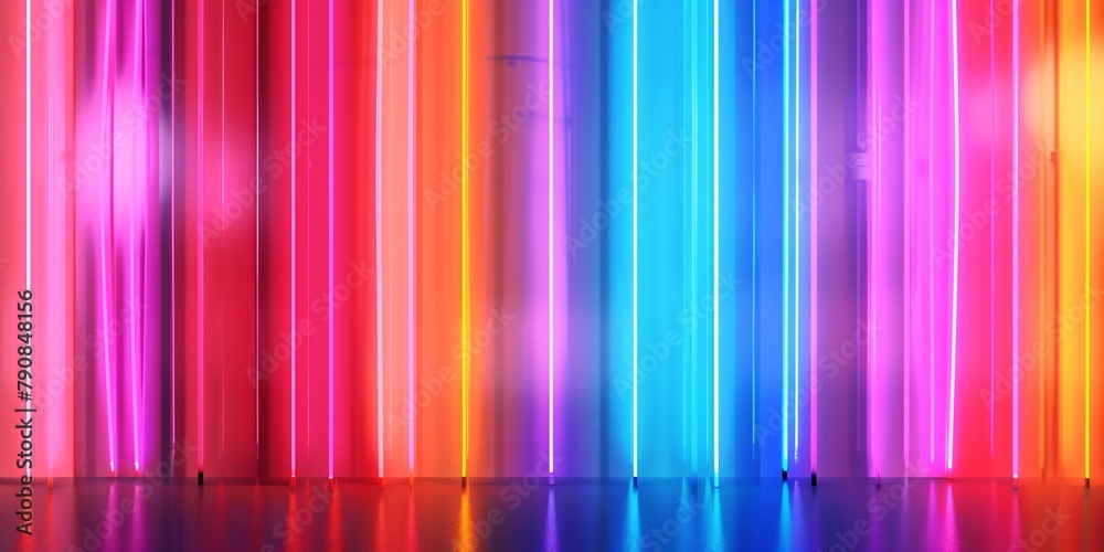 Colorful abstract background made of neon lines Colorful abstract background made of neon lines