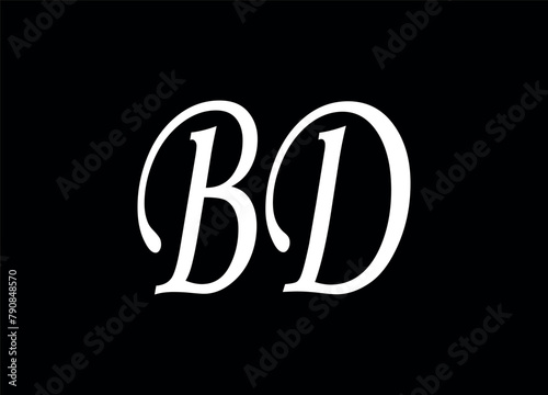 BD letter logo and monogram logo design