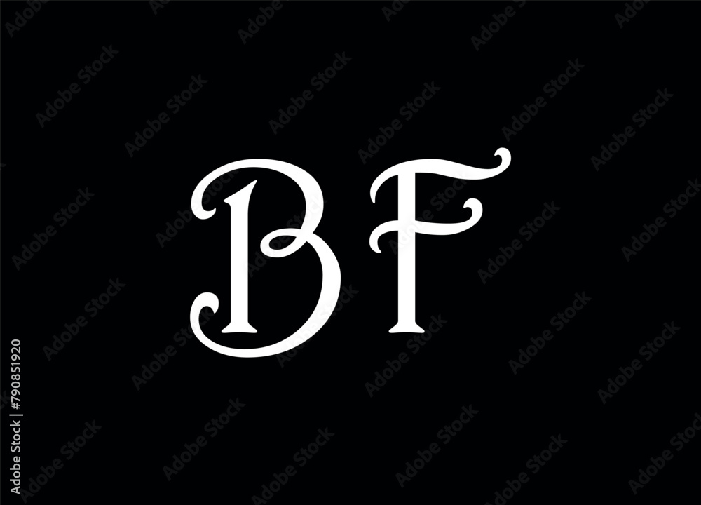 BF letter logo design and monogram logo design BF letter logo design and monogram logo design