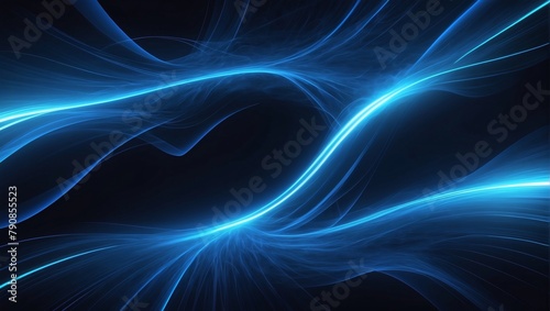 Electric momentum, Inject energy into the abstract speed movement pattern with glowing blurred lines in electric blue gradients. © xKas