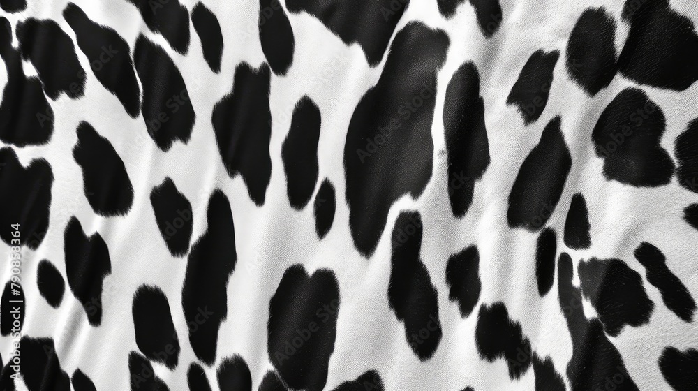 Black and white background with cowhide texture. AI generated. Black and white background with cowhide texture. AI generated.
