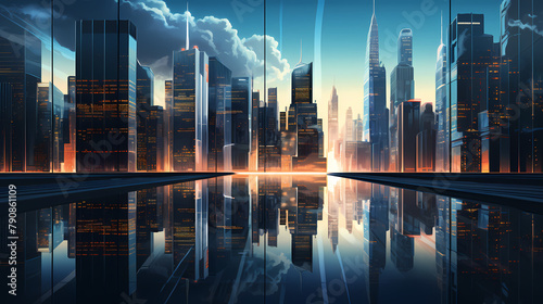 futuristic cityscape