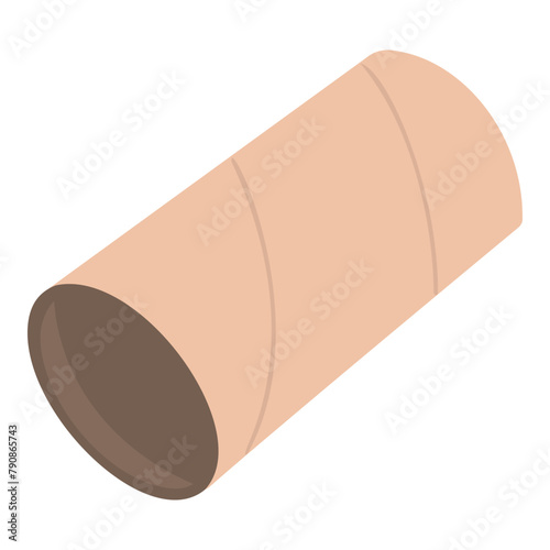 vector toilet paper, flatt art, cardboard sleeve, recycling