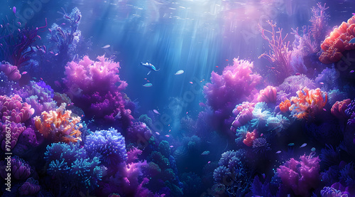 Secrets of the Abyss: Illuminated Coral Gardens and Mythical Sea Beings © Thien Vu