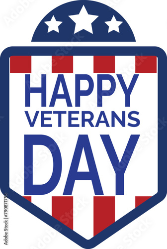 This is simple and vector Veterans day Background and it is editable.