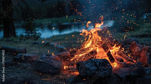 Campfire and energy conversion circuits harnessing heat into power photo