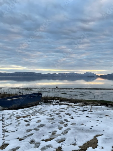 Solitude at arctic waters photo