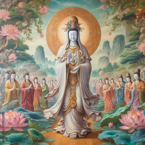 Guan Yin Buddha Statue: The Goddess of Mercy photo