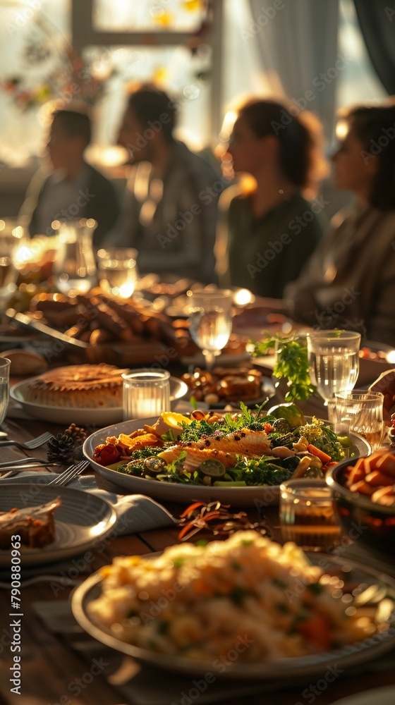 Discuss the cultural significance of potluck dinners in promoting inclusivity and sharing among family members