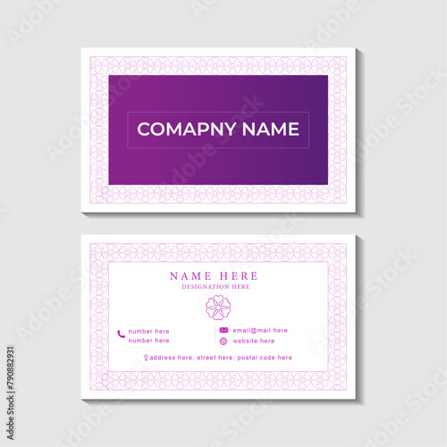 Double sided business card design
