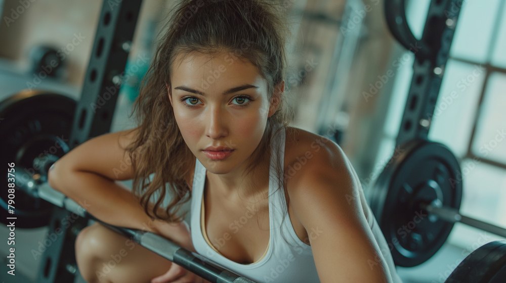 Fototapeta premium A fitness coach providing personalized workout plans tailored to a client's needs. Beauty, health, reliability, team