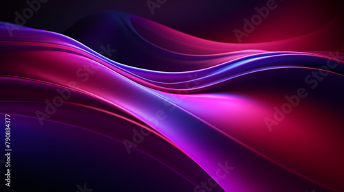 3d Illustration of a futuristic wave background; featuring dynamic; abstract waves in a vibrant color palette.