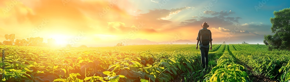 Fototapeta premium Pharmacy benefit management software updated with modules to help pharmacists understand and support sustainable land use practices