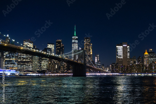 New york city night architecture and street photography