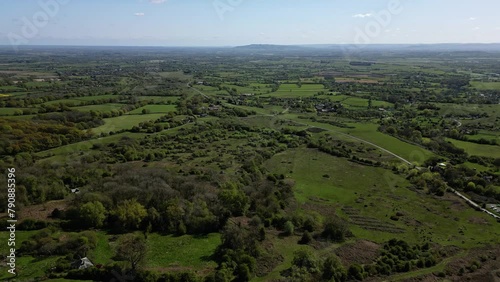 Aerial view Malvern Hills England photo