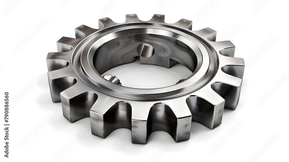 Intricate Metallic Gear Cog 3D Icon Emphasizing Industrial Mechanics and Engineering Intricate Metallic Gear Cog 3D Icon Emphasizing Industrial Mechanics and Engineering