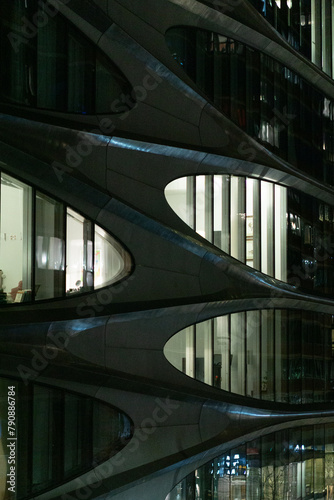 New york city night architecture and street photography