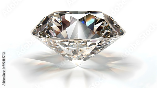 Dazzling Diamond Gemstone Reflecting Luxury and Wealth
