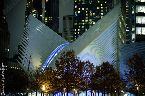 New York City rainy night architecture and street photography