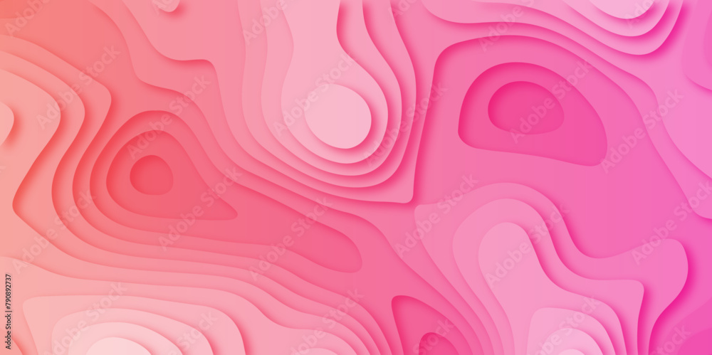 Cut out paper design style abstract background. Papercut background for presentation, cover, banner, website template. Vector illustration	