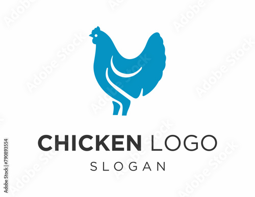 The logo design is about Chicken and was created using the Corel Draw 2018 application with a white background.