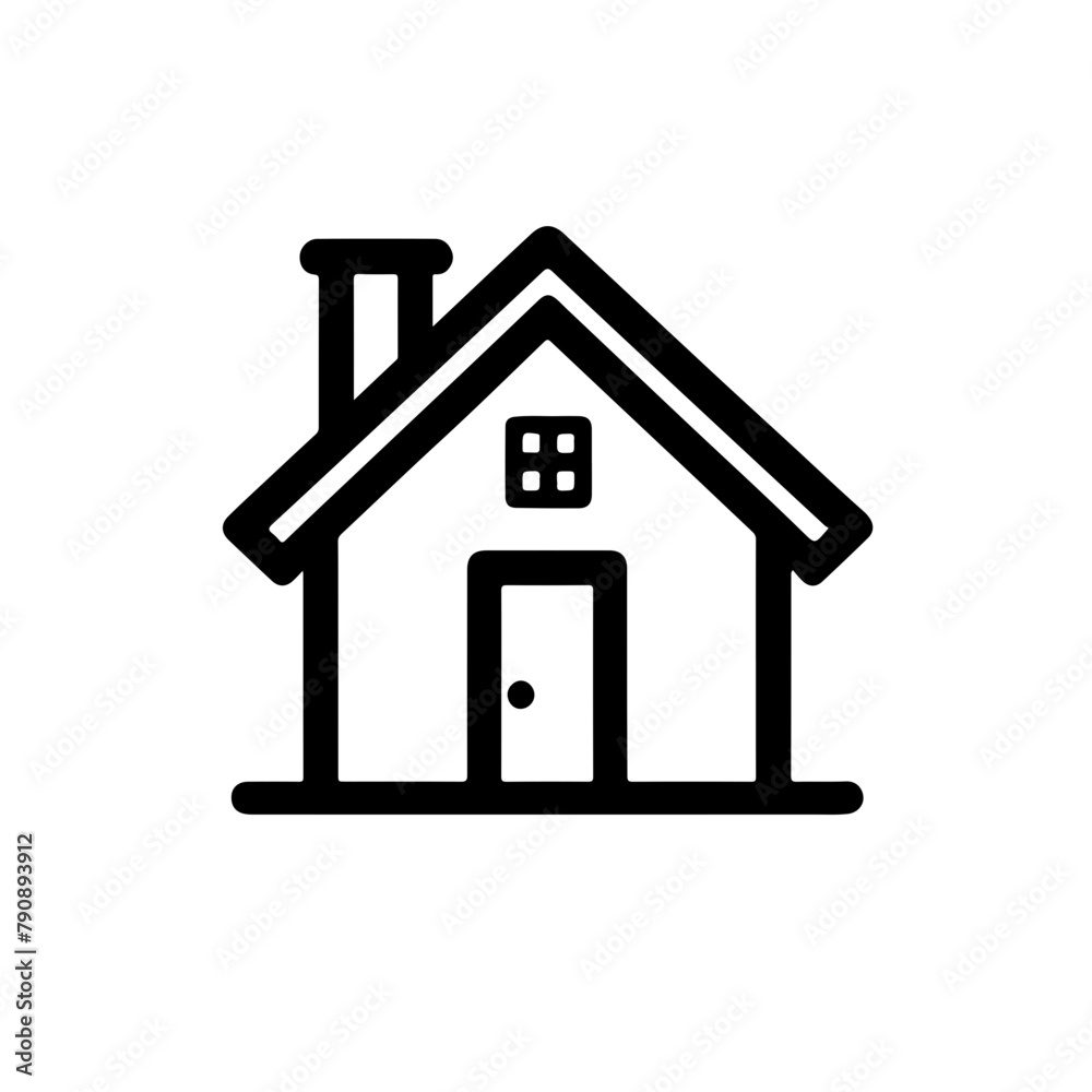 home as a simple single icon logo outline silhouette, vector illustration, isolated on transparent background home as a simple single icon logo outline silhouette, vector illustration, isolated on transparent background