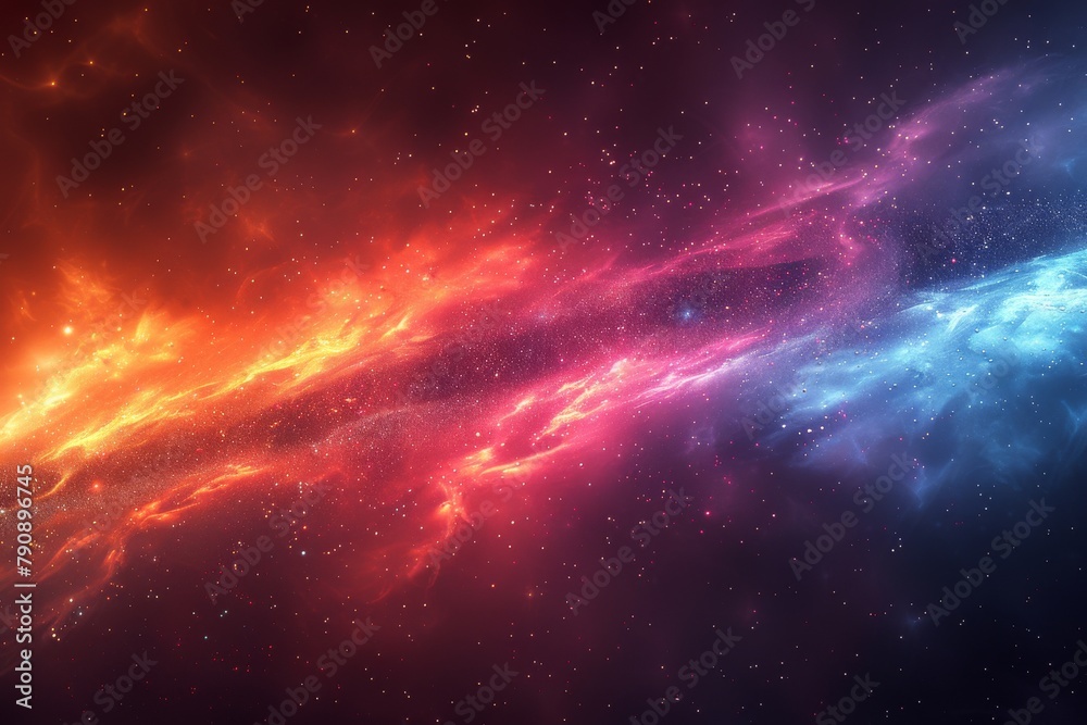 Fototapeta premium Cosmic energy: abstract space nebula artwork