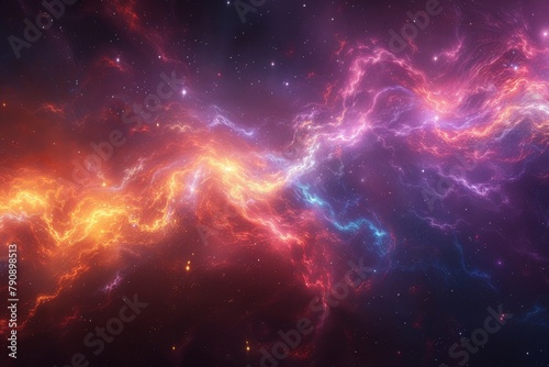 Cosmic energy: abstract space nebula artwork