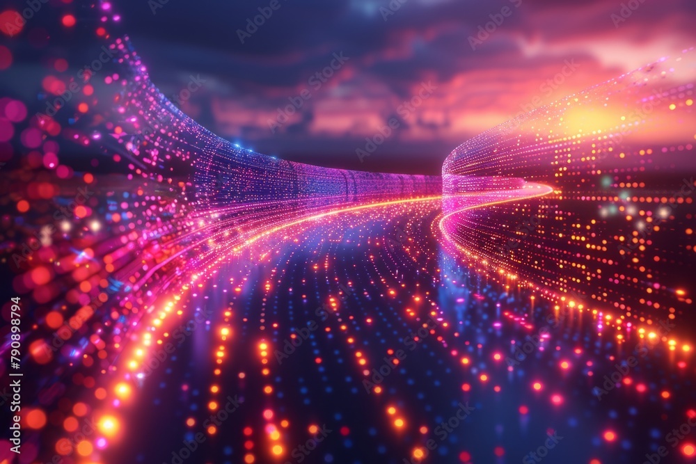 Obraz premium abstract background of lights