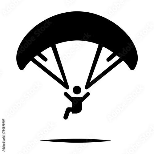"Paradigling Icon" Symbolizes A Sports Icon, Merging The Thrill Of Paragliding With The Freedom Of Soaring Through The Air Under A Parachute.