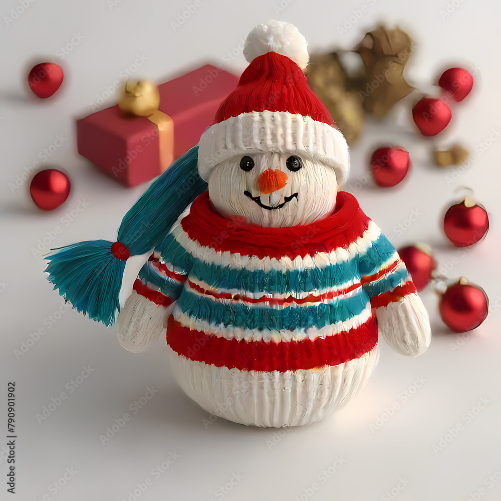 Fototapeta premium Knitted Christmas