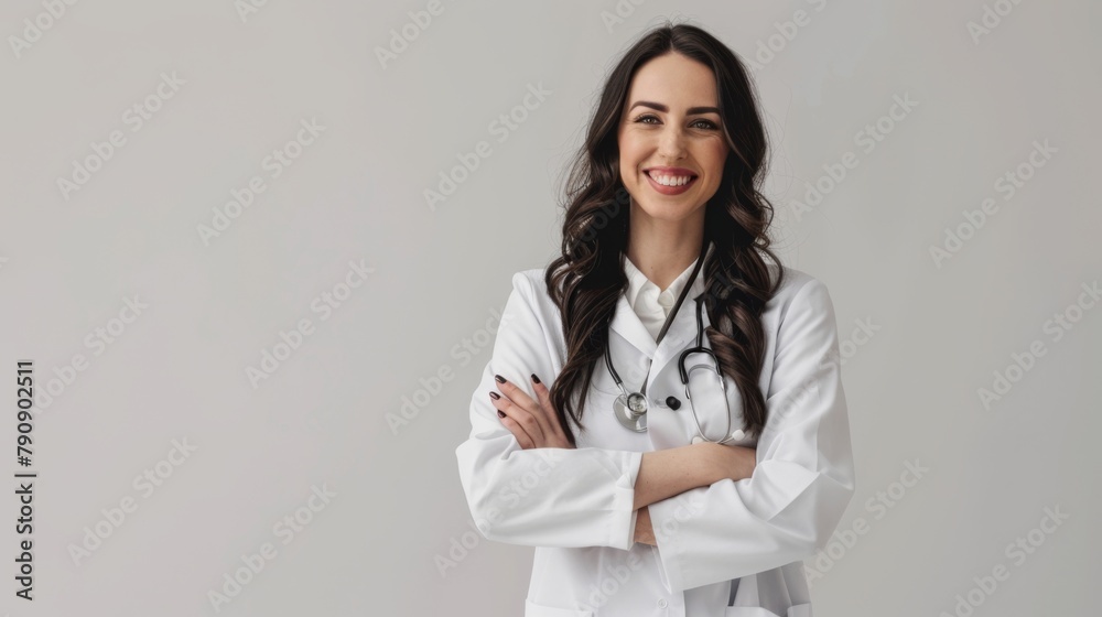 Confident Female Doctor Smiling Confident Female Doctor Smiling