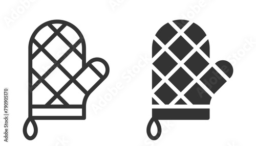 Kitchen glove icon. Vector illustration.