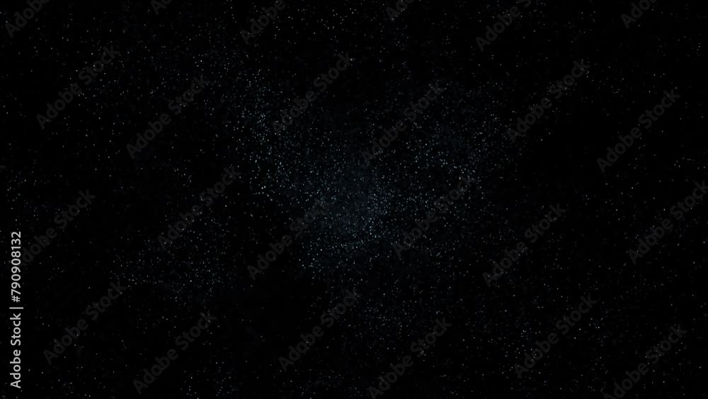 Abstract space with dot particles loop motion on black background. Abstract space with dot particles loop motion on black background.