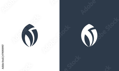 letter t monogram logo design vector illustration