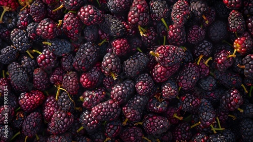 full frame of mulberries. photo