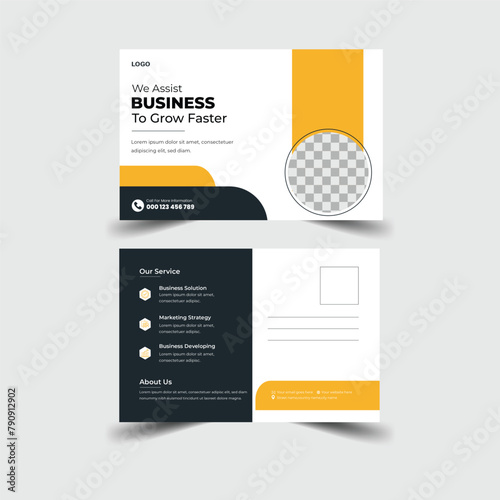 Post Card Template Layout