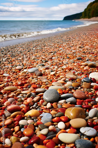 stones on the beach.