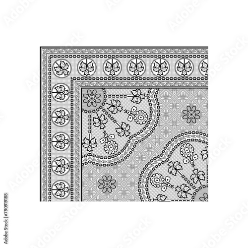 bedsheet design digital art use hand work and digital printing