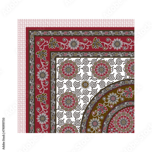 bedsheet design digital art use hand work and digital printing