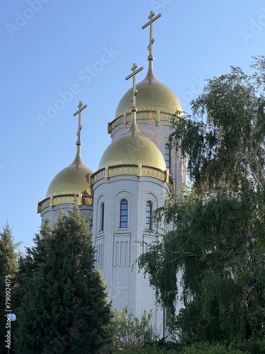 Russia, May 2023 Volgograd, view of the Church of All Saints on Mamayev Kurgan.