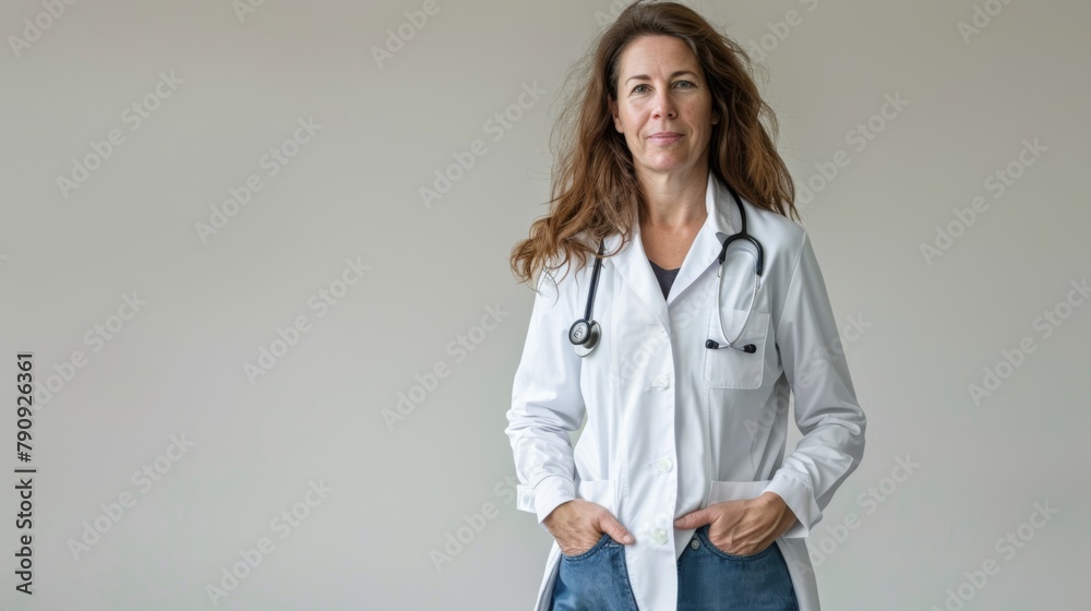 Confident Female Doctor Standing Confident Female Doctor Standing