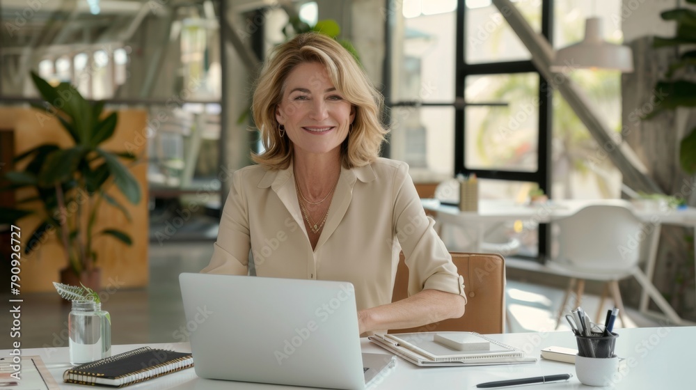 Fototapeta premium Successful Professional at Her Desk